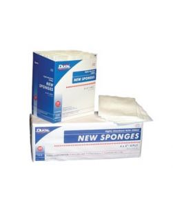 Sponge, 3 x 3, Non-Woven New Sponge, Non-Sterile, 4-Ply, 200/bg, 20 bg/cs (40 cs/plt)