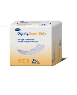 Dignity® Super-Duty Pad, For Light to Moderate Protection, 4 x 12, White, 25/bg, 8 bg/cs