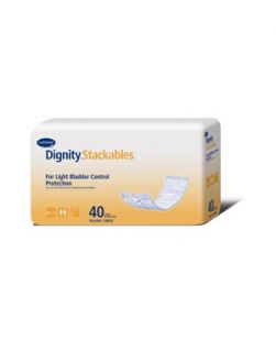 Dignity® Stackables® Pad, For Light Protection, 3½ x 12, White, 40/bg, 6 bg/cs