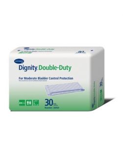 Dignity® Double-Duty Pad, For Moderate Protection, 4 x 13½-26, White, 30/bg, 6 bg/cs