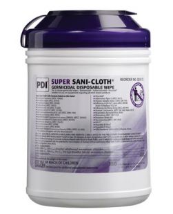 Surface Disinfectant Super Sani-Cloth® Liquid Wipe 160 Count Canister Disposable Alcohol Scent (160/CN 12CN/CS