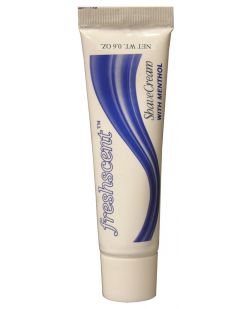 Brushless Shave Cream with Menthol, .6 oz Tube, 144/cs, 5 bx/cs