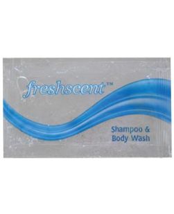Shampoo & Body Wash Packet, 0.34 oz, 100/pk, 10 pk/cs