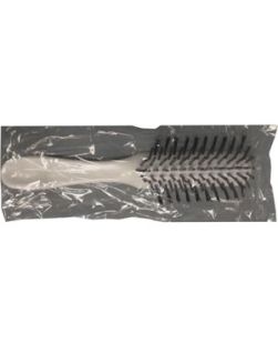 Adult Hairbrush, 7 Rows of Nylon Bristles, Individually Polybagged, 24/bx, 12 bx/cs