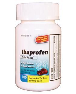 Ibuprofen, 200mg, 2/pk, 125 pk/bx