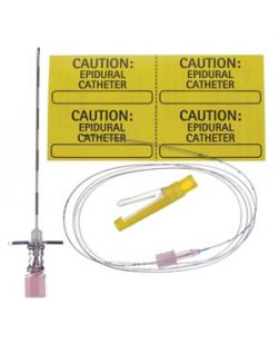 Tuohy Needle, 18G x 3½, 20G Closed Tip Catheter & Catheter Connector, 12/cs
