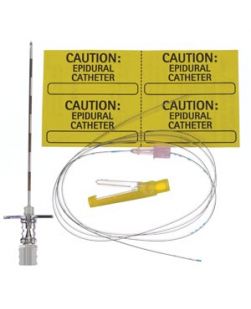 Tuohy Needle, 17G x 3½, 20G Closed Tip Catheter & Catheter Connector, 12/cs
