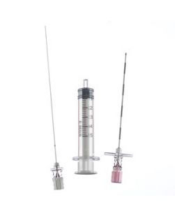 Combined Spinal/ Epidural Set, 18G x 3½ Tuohy Needle, Backeye Lumen, 27G x 5 SPINOCAN Point Needle, Centering Sleeve, 5cc Clear Plastic Syringe, 12/cs