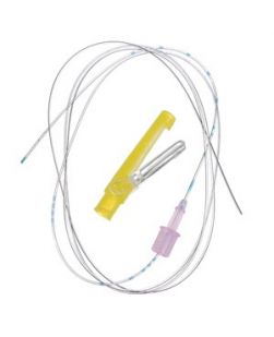 Polyamide Soft Tip Catheter, 20G x 100 cm, Closed Tip & 3 Lateral Side Ports, Catheter Connector & Threading Assist Guide, 25/cs