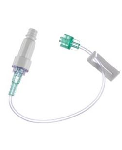 Emergency Medical Services Set, Universal Spike, 15 Micron Filter, On/ Off Clamp, Rate Flow Regulator, SAFELINE Injection Site, ULTRASITE Injection Site, SPIN LOCK Connector, DEHP & Latex Free (LF), 20 Drops/mL, 17mL Priming Volume, 89L, 50/cs