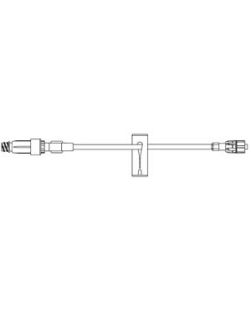 Standard Bore Extension Set, ULTRASITE Valve, SPIN-LOCK® Connection, Slide Clamp, 0.65mL Priming Volume, 6.5L, DEHP & Latex Free (LF), 100/cs