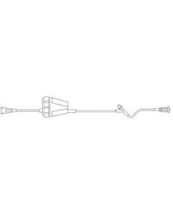 Admin/ Extension Set, Female Luer Adaptor, Rate Flow Regular, Injection Site 6 Above Distal End, SPIN-LOCK Connector, 2.5mL Priming Volume, 19L, DEHP & Latex Free (LF), 50/cs