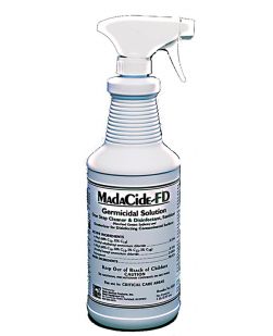 MadaCide-FD Disinfectant/ Cleaner, 32 oz Spray Bottle, 12/cs