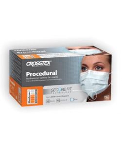 Mask, Blue, Latex Free (LF), 50/bx, 10 bx/ctn (18 ctn/plt)