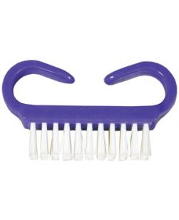 Nail Brush, Purple Handle, White Nylon Bristles, 50/bx