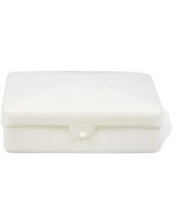 Soap Box, Plastic with Hinged Lid, Ivory, Holds Up to #5 Bar, 1/pk, 100/cs