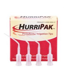 HurriPAK Periodontal Irrigation Tips, Disposable, 20/bx