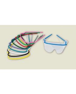 Assembled Eye Shields, Assorted Color Frame, Clear Lenses, One Size, 10/bx, 5 bx/cs