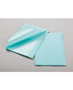 Towel, 2-Ply Tissue/ Poly Blue, Rib Embossed, 13 x 18, 500/cs