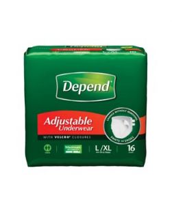 Adjustable Underwear, Maximum Absorbency, Women, Large (44-64 Waist), 28/pk, 2 pk/cs