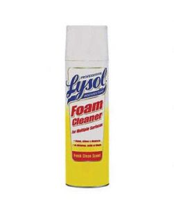 Lysol Foam Cleaner Aerosol Disinfectant, 24 oz, 12/cs (DROP SHIP ONLY)