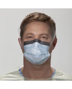 Fluidshield Level 1 Surgical Mask, (Meets ASTM F2100-11 Level 1 Standards) Smart Adhesive So Soft Lining, White, 50/bx, 6bx/cs