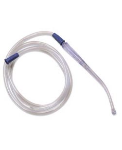 Yankauer Suction Instrument, Rigid, Bulbous Tip, Tip Trol ¼ x 6 ft Tubing, 20/cs (Continental US Only)