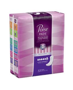 Poise Pads, Ultimate, 33/pk, 4 pk/cs (40 cs/plt)