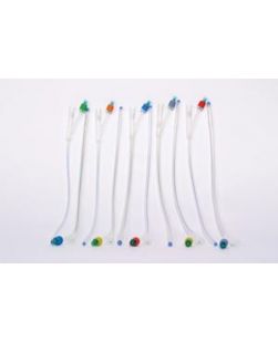 Foley Catheter, 100% Silicone, 12FR x 5cc Balloon, 2-Way, Sterile, Latex Free (LF), 10/bx