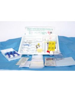 Spinal Epidural Tray ESPOCAN 18G x 3 Tuohy Winged Needle PENCAN 27G x 5 Needle Centering Sleeve 25G 