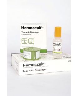 Hemoccult Tape, Each Box Contains: (2) Tape Kits & Instructions; Each Tape Kit Contains: Hemoccult® Tape Dispenser & 15mL Bottle of Developer, 12 bx/cs (Minimum Expiry Lead is 90 days)