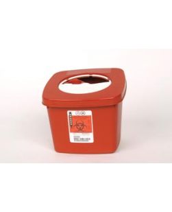 Needle Syringe Collection Container, 0.5 Gal, Rotor Opening Lid, 4½H x 4¾W, 60/cs (25 cs/plt) (Continental US Only)