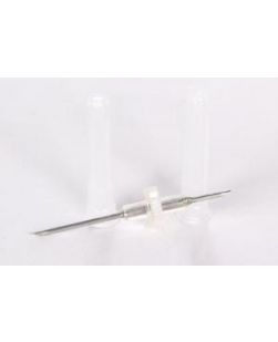 Double-Ended Transfer Needle, Proximal, 17G x 1¼ Needle Opposite 17G x ¾ Needle, DEHP & Latex Free (LF), 100/cs