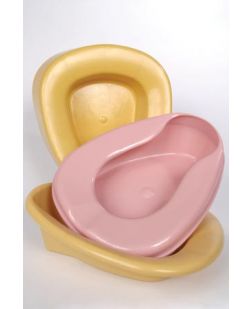 Bed Pan, Rose, Commode Style, Stackable, Disposable, 50/cs