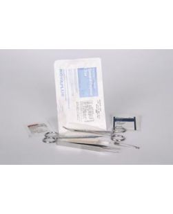 Kit Includes Scissor Iris 4 with pp R0648 Safety Pin 3 S865 Forceps Adson SS Serr 475 R0773 Applicat