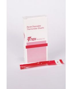 Mercury Rectal Thermometer Sheaths, Prelubricated, 100/bx, 50 bx/cs