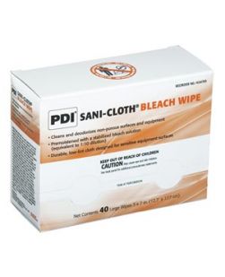 Bleach Germicidal Disposable Wipe, Large, 5 x 7, 40/pk, 10 pk/cs (72 cs/plt) (Minimum Expiry Lead is 90 days) (US Only)