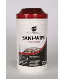 Sanitizing Wipes, 1500 Ct. Canister, Non-Alcohol Formula, 2/cs