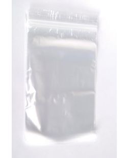 Zip Closure Plastic Bags, Clear with White Write-On Block, 13 x 15, 2mil,  100/bx, 10 bx/cs