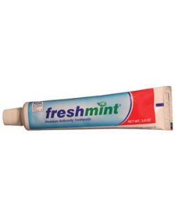 Freshmint Premium Anticavity Toothpaste, 3 oz, ADA Approved, 72/cs