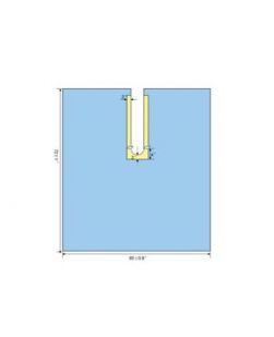 Poly U-Drape, 60 x 72, 4 x 21 Split, 60/cs