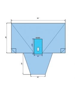 Lithotomy Drape with Attached Leggings, 10 x 24 Reinforcement, 3.5 x 6 Perineal Fenestration, Hook & Loop Tube Holders, Latex Free (LF), Sterile, 16/cs