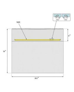 X-Ray Cassette Drape with Adhesive Closure, 24½ x 25 (62cm x 64cm), 120/cs