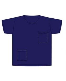 Scrub Shirt, Blue, Large, 100/cs