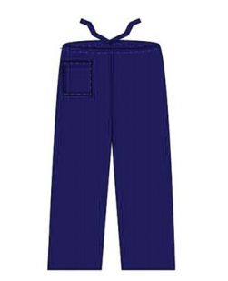 Scrub Pants, Blue, Large, 100/cs