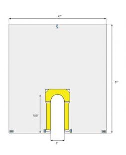 Drape, 47 x 51, 6 x 18½ Split, Latex Free (LF), 100/cs