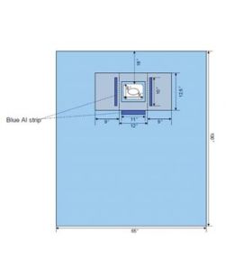 Drape, 65 x 100, 28 x 12½ Eye Area, 7 x 6 Incise, Latex Free (LF), 100/cs