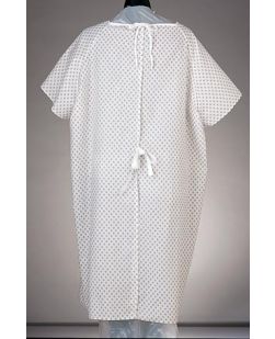 Patient Gown, Broadcloth, Back Tie, 58 Sweep, 6/pk (020193)