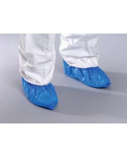 Shoe Cover, X-Large, Blue, All Film, Fluid Resistant, Heat Sealed, 500 pr/cs