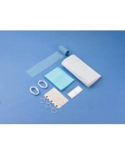 Post Mortem Kit, White, Curved Zipper, 3 White Tags, 10/cs